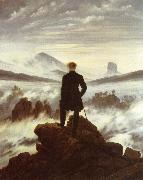 Caspar David Friedrich The walker above the mists Spain oil painting artist